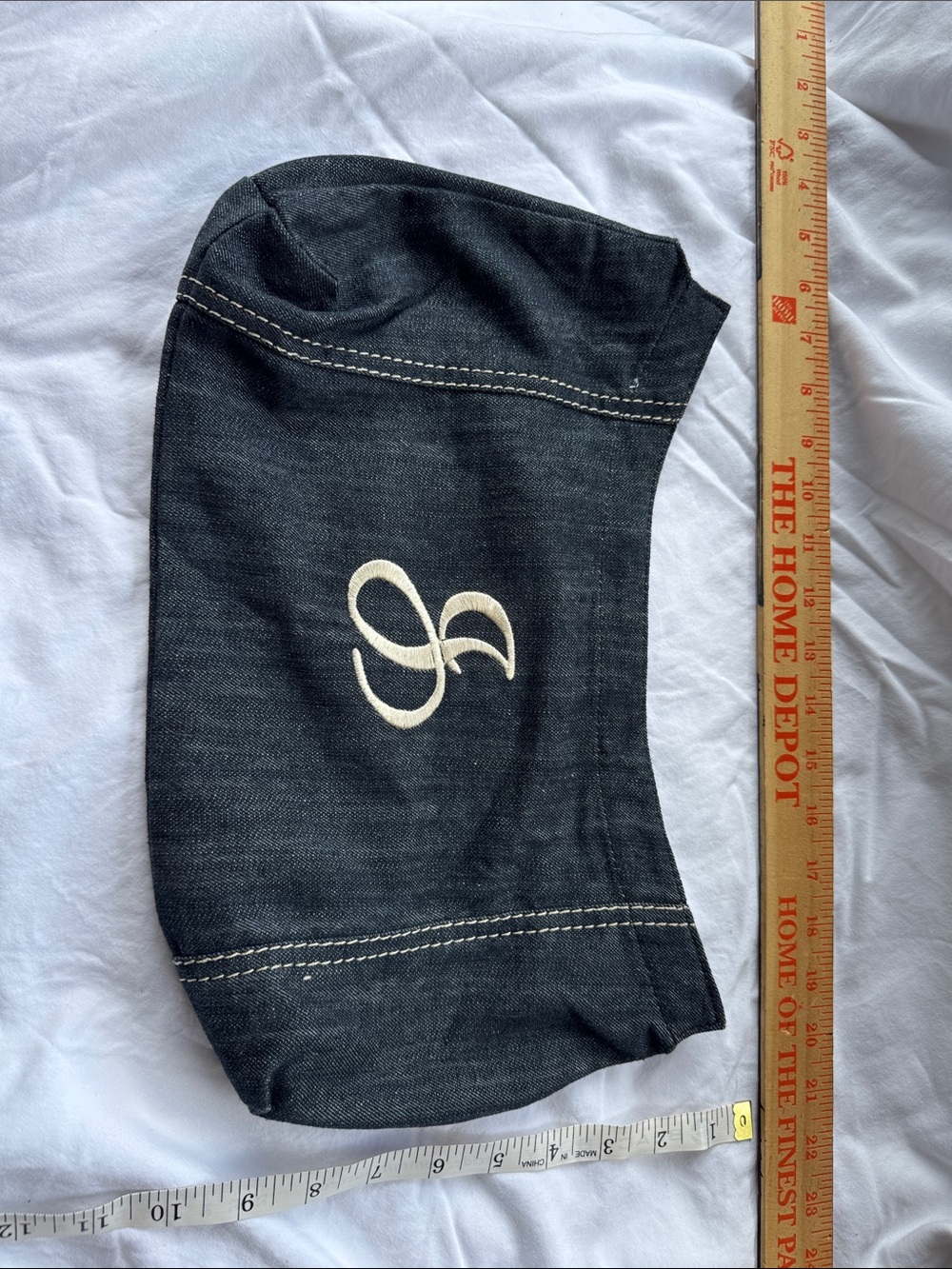 thirty-one BLUE Denim COVER with Cream Monogram